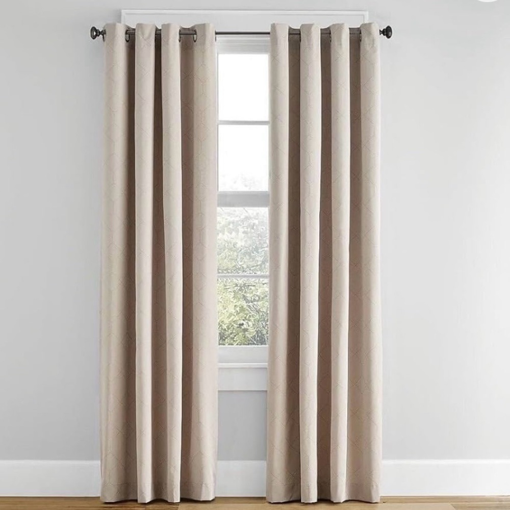 Simply Essential light filtering woven honeycomb window panel mocha 50in x 84in